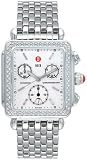 Michele Deco Diamond Stainless Steel Ladies Watch 06A000028
