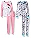 Hello Kitty Girls' Big 4pc Cotton Sleepwear Set W/Doorknob Hanger