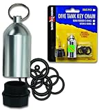 Scuba Diving Tank O-Ring Dive Kit Keychain with Pick FREE SHIPPING - Silver