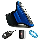 Blue Durable Moisture Resistant Neoprene Protective Exercise Workout Armban ....