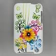 Premium Designer Hard Crystal Snap-on Case for Apple iPod Touch 2, 8GB, 32GB, 64GB - Cool White Flower Butterfly Floral Print