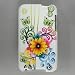 Premium Designer Hard Crystal Snap-on Case for Apple iPod Touch 2, 8GB, 32GB, 64GB - Cool White Flower Butterfly Floral Print