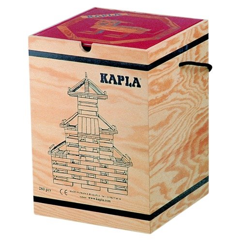 Childrens Toyshop  Toys : KAPLA 280 Piece Block Set With Red Advanced Animals And Architecture Book
