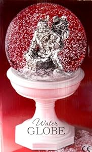 Merry christmas snow globe Amazon.com - Water Snow Globe With Sliver - Santa Going Down the