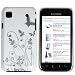 Produkt-Bild: mumbi Schmetterling Blumen H&uuml;lle Samsung Galaxy S PLUS i9001 / Samsung Galaxy S i9000 Schutzh&uuml;lle (Harte R&uuml;ckseite) Butterfly wei&szlig;