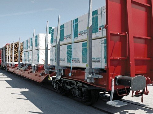 Fleischmann 825402 N Dbag 4 Axle Stake Wagon Green V