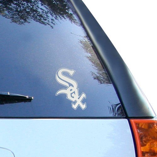 Chicago White Sox 5'' x 6'' Silver Window Graphic Decal