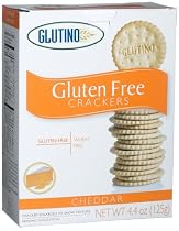 Glutino Gluten Free Cheddar Crackers, 4.4 Ounce Boxes (Pack of 6)