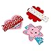 Bundle Monster 10 pc Baby Girls Embroidered Design Fabric Hair Clip Accessories