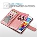 Galaxy S5 Case, ULAK Multi Card Slots Series Magnetic Wallet Case Cover for Samsung Galaxy S5 SV Galaxy S V i9600- Coral Pink