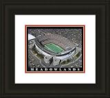 Small Meadowlands New York Jets Aerial Framed Print - Black Double Mat