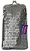 New Design Sequin Cigarette Soft Mesh 100s 120 S Cigarette Case By Marshal (Silver)