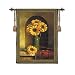 Sunflower with Persian Rug Tapestry Wallhanging Comes With Wall Hanging Rod a...