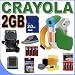 Sakar Digital Concepts Crayola Digital Camcorder (Green) BigVALUEInc 2GB Accessory Saver Bundle