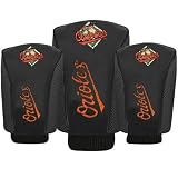 Baltimore Orioles Black Three-Pack Golf Club Headcovers