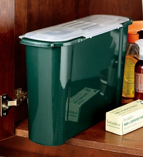 Slimline 2.5-Gallon Compost Caddy Made from Recycled Plastic