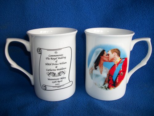 Prince William and Kate Middleton Bone China Wedding Mug 