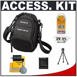SonyCyberShotLCS-CSDBlackCarryingCase+AccessoryKitforDSC-T700,DSC-T500,DSC-T77,DSC-T90,DSC-T900,DSC-W220,DSC-W230,DSC-W290,DSC-S950,DSC-S980DigitalCameras