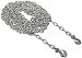 Vestil PPC-40 40′ Chain with Grab Hooks Pallet Puller, Steel, 6000 lbs Pulling Capacity