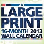 Large Print 2013 Wall Calendar