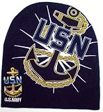  : USA US NAVY ANCHOR LOGO BLUE BEANIE WINTER SKULL HAT CAP