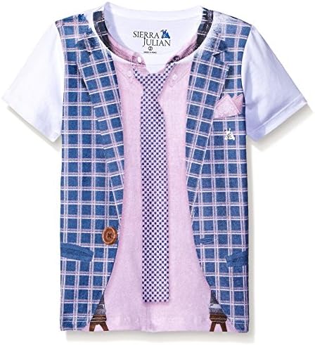 Sierra Julian Boy's Molo Printed Tee, Blue, 5 Years