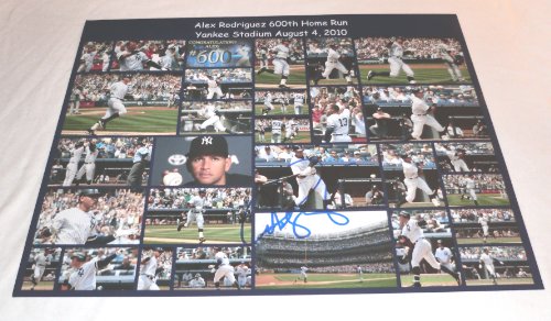 Alex Rodriguez Autographed New York Yankees 11x14 Photo, New York Yankees, World Series Champions, Texas Rangers, Seattle Mariners