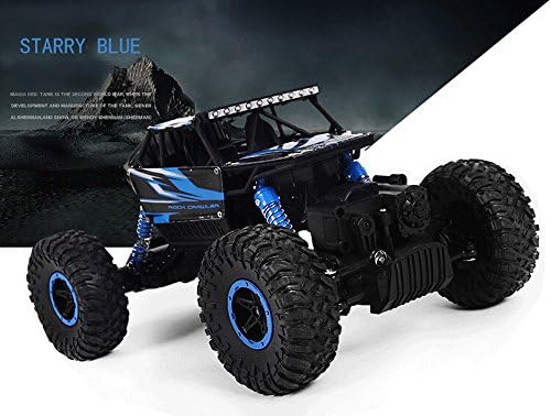 KidsTime RC Truck,RC Car P1803 2.4GHz 1:18 Scale RC Rock Crawler 4WD Off-road Race Truck Toy(BLUE)