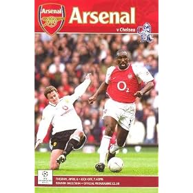 Arsenal v Chelsea official programme 06/04/2004