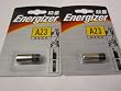 2 Pcs BRAND NEW A23 / MN21 / GP23a / A23 / E23A 12v Energizer Alkaline Battery Batteries