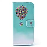 Deego The Balloon and House Pattern Card Holder Case Cover for iPhone 6 Plus