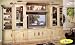 New roman empire antique white finish wood Big screen / plasma entertainment center with optional TV stand