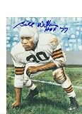 Autographed Bill Willis Cleveland Browns 8x10 Lithograph Inscribed HOF 77