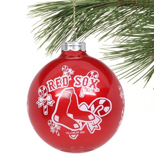 Boston Red Sox MLB Candy Cane Traditional Glass Ball Christmas Ornament- 2 3/4″ – Red Boston Red Sox MLB Candy Cane Traditional Glass Ball Christmas Ornament- 2 3/4″ – Red