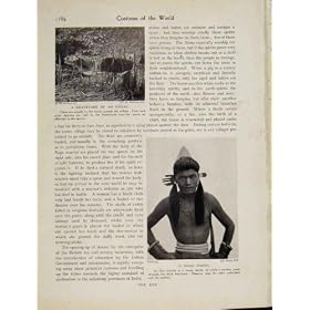 GRAVEYARD AO NAGAS DANDY WARRIOR OLD PRINT c1931