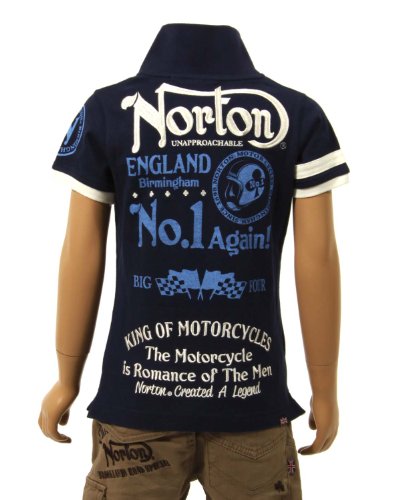 NORTON KIDS(ノートン キッズ)22N3900 おそろい 袖ライン／ナンバリング ＫＩＤＳ/ポロシャツ