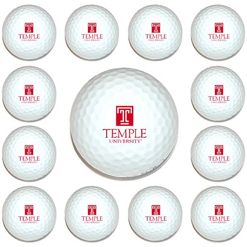 Temple Owls Dozen Pack Of Golf Balls From Team Golf