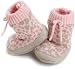 Carter's Hosiery Baby-girls Newborn Animal Heart Print Baby Slipper, Pink, Small