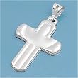 Sterling Silver Pendant - Cross - 30mm Pendant Height
