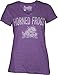 NCAA TCU Horned Frogs Junior's Vintage Arch Short Sleeve T-Shirt, Medium, Purple