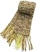 Handmade Acrylic Scarf - Winter Yellow Cake (100% Hand-knitted, One-of-a-kind)