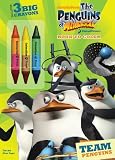 The Penguins of Madagascar: Team Penguins Book to Color with Crayons (Penguins of Madagascar (Dalmatian Press))