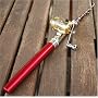 Red World Smallest Red Mini Fishing Fish Rod Pen Reel Pole