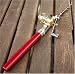 Red World Smallest Red Mini Fishing Fish Rod Pen Reel Pole