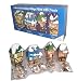 Christmas Holiday Village Vintage Collectible Gift Tins Filled with Nuts and Snacks