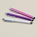3 in 1 Bundle Stylus / Styli Pen - White Pink Purple - for iPod Touch 3g, 4g, Motorola Xoom iPad 2 Nook eBook Reader Andriod Tablet Touchscreen and Cell Phone iPhone 3G / 3GS /4 / 4S, Samsung Galaxy S2, Note, Motoroal Driod 4, RAZR, Bionic, HTC Evo 4G, Blackberry, LG Connect, Samsung Attain, New iPad3 Universal Colored Stylus Pen
