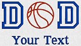 Personalized custom embroidered basketball DAD sweatshirt