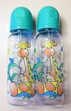 Feeding Baby Bottles - Cups with Giraffe & Lion