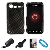 Matte Black with Silver Plaid Design 2 Piece Protective Crystal Hard Shield ....