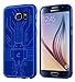 Galaxy S6 Case, Cruzerlite Bugdroid Circuit TPU Case Compatible with Samsung Galaxy S6 - Blue